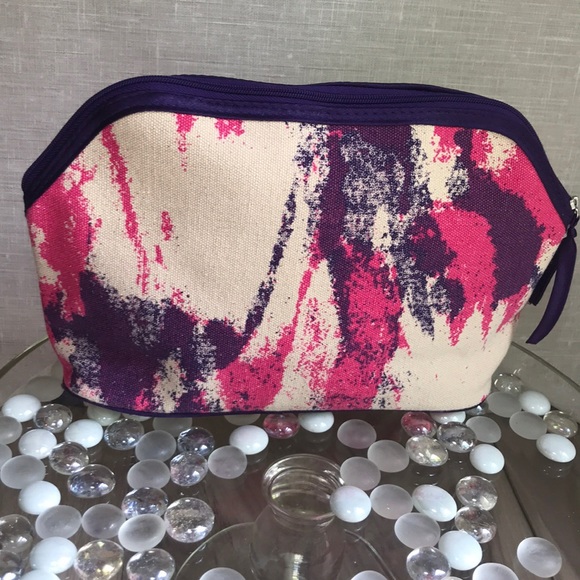 Primary Tie Dye Puffer Cosmetic Bag